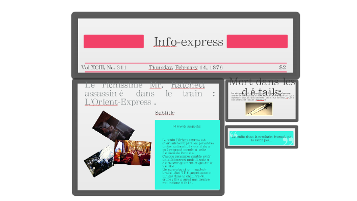 Le richissime Mr. Ratchett assassiné dans le train by Arthur Boullard ...