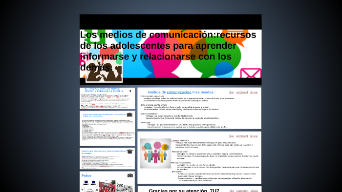 los medios de comunicación:recursos de los adolescentes para by Edna