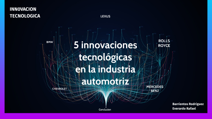 5 innovaciones tecnológicas en la industria automotriz by Everardo ...