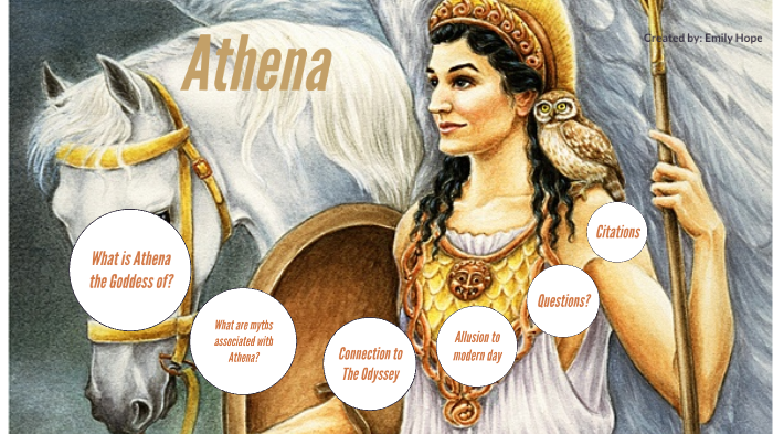 athenas role in the odyssey