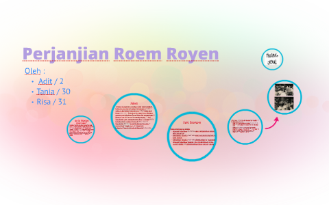 Perjanjian Roem Royen By Tania