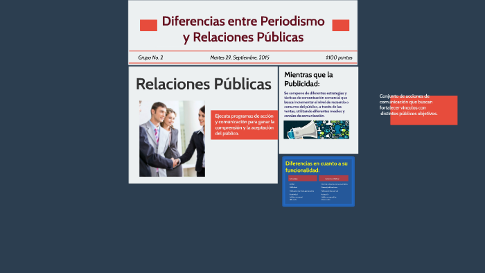 Diferencias Entre Periodismo Y Relaciones Públicas By Maria Chianela ...