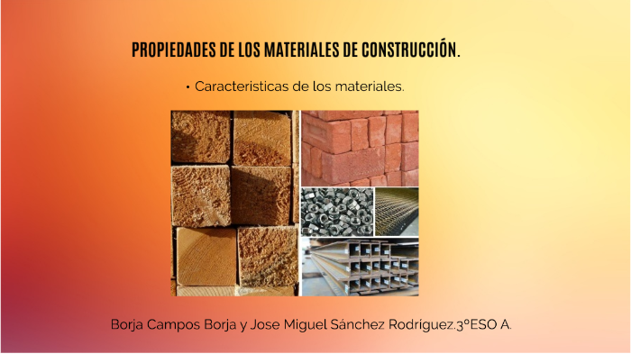 Propiedades de los materiales de construcción by Borja Campos Borja on ...