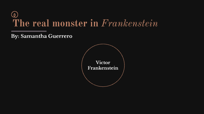 frankenstein essay who is the real monster