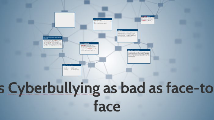 Cyberbullying: How is it different from face-to-face bullying?