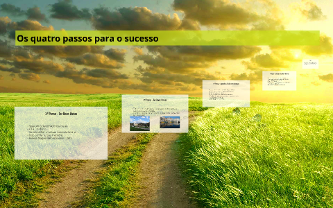 Os quatro passos para o sucesso by Vera Nogueira on Prezi