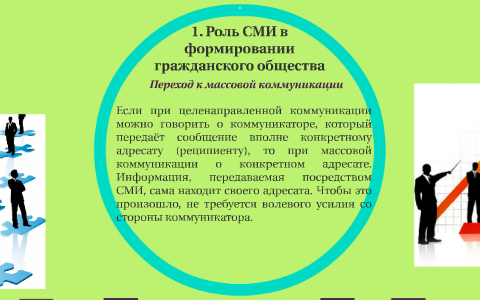 Проект сми и их роль в формировании нравственного облика современного человека