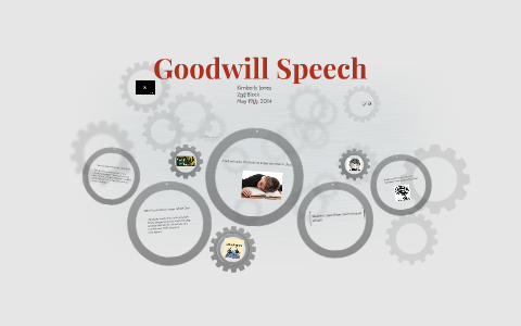 definition of a goodwill speech