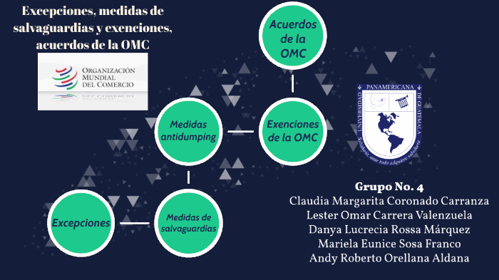 Excepciones, Medidas De Salvaguardias Y Exenciones Y Acuerdos De La Omc 