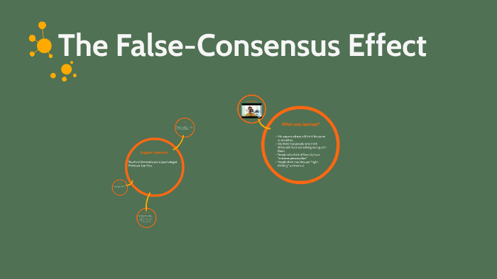 false consensus experiment method