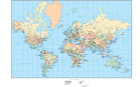 Future world map by Carlos Gomez