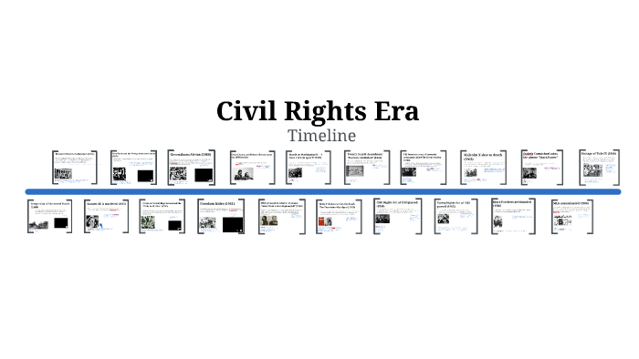 Civil Rights Era Timeline By Joann Barron