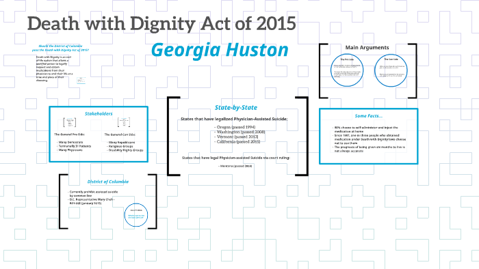 Death With Dignity Act Of 2015 By Georgia Huston On Prezi