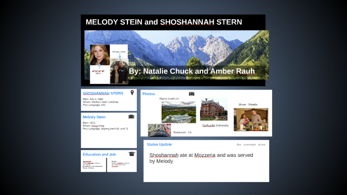 MELODY STEIN and SHOSHANNAH STERN by Amber Rauh on Prezi
