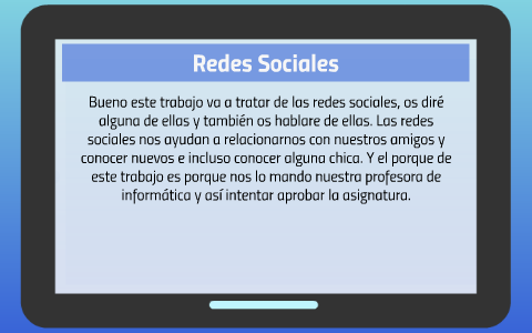 Redes Sociales by manuel perez casero on Prezi
