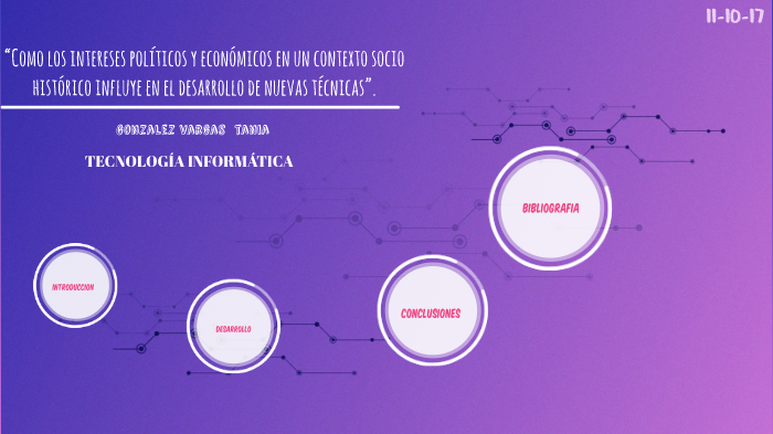 “Como los intereses políticos y económicos en un contexto socio