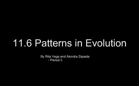 11.6 Patterns in Evolution by Alondra Zepeda on Prezi