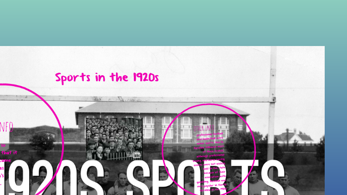 Sports in the 1920s by bob charles on Prezi