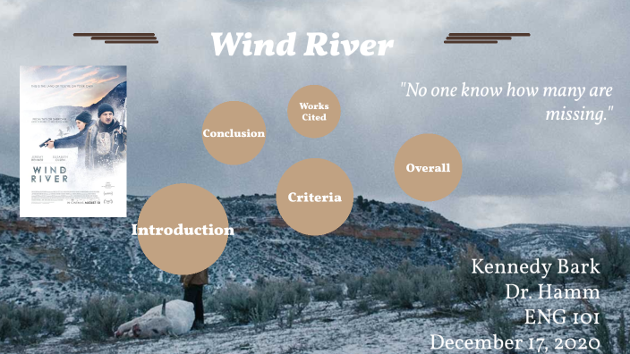 Wind River : An Analysis of Revisionist Western Film