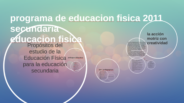 Planes Y Programas 2011 Educacion Fisica