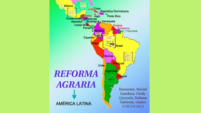 Reforma Agraria-Semblanza A Nivel Latinoamericano By Yuliana Quesada On ...