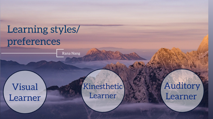 Learning styles and preferences by Rana Nang on Prezi