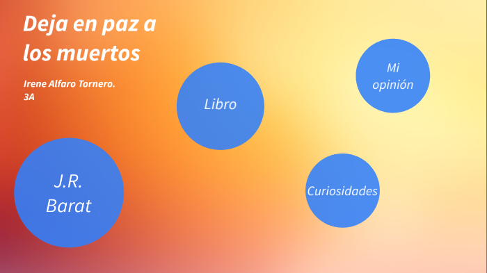 Deja en paz a los muertos by Irene Alfaro tornero on Prezi