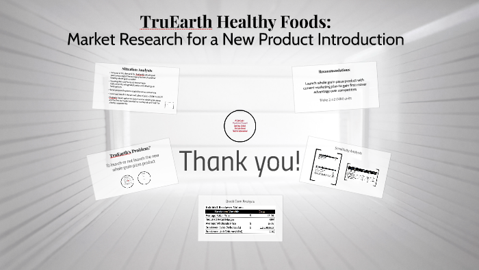 truearth healthy foods market research for a new product introduction