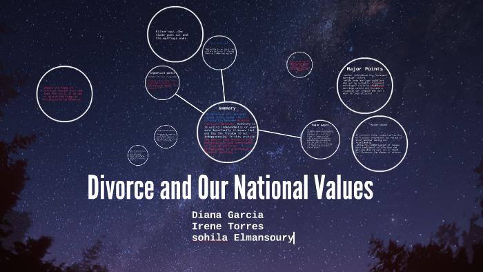 divorce and our national values essay