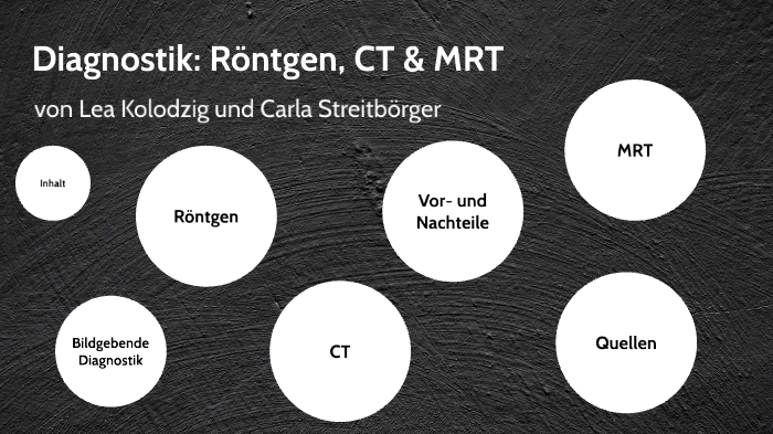 Diagnostik: Röntgen, CT, MRT By Carla Streitbörger On Prezi