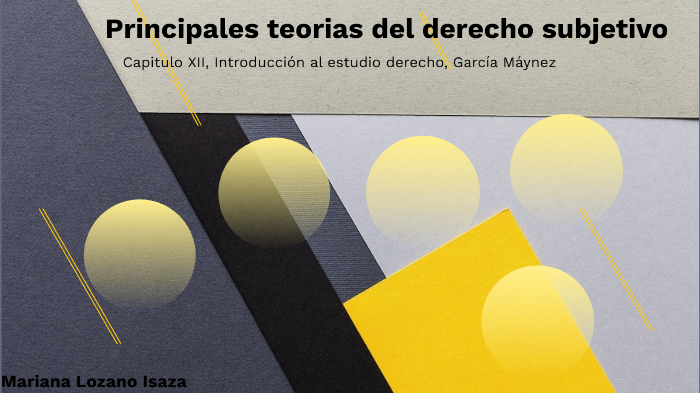 Principales Teorias Del Derecho Subjetivo By Mariana Lozano On Prezi