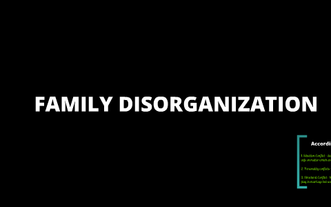 what is family disorganization