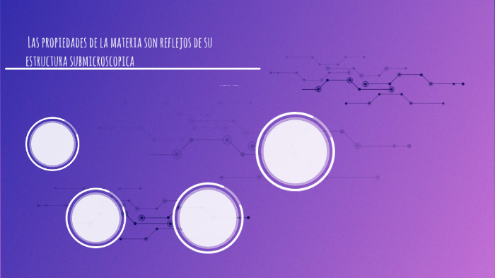 LAS PROPIEDADES DE LA MATERIA SON REFLEJO DE SU ESTRUCTURA