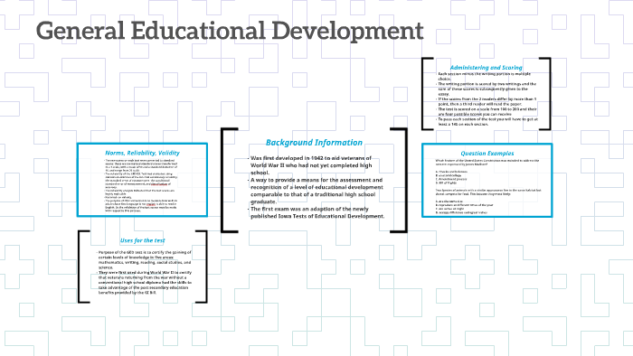 general educational development