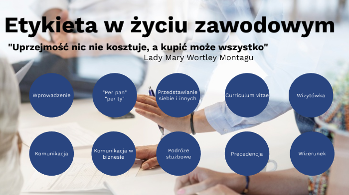 Etykieta w życiu zawodowym by Damian Tereszkiewicz on Prezi