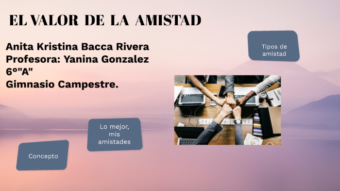 EL VALOR DE LA AMISTAD By Kristina Isabell Rivera Perez On Prezi