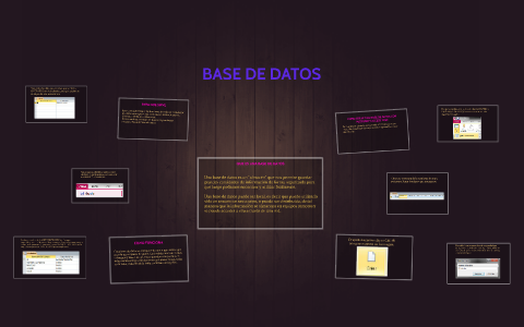 BASE DE DATOS by angela velez on Prezi Next