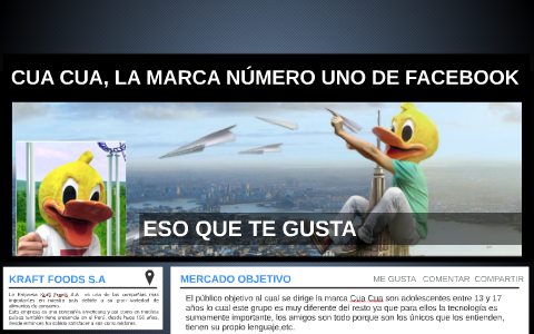 CUA CUA, LA MARCA NÚMERO UNO DE FACEBOOK by CLAUDIA CASTILLO AMADO