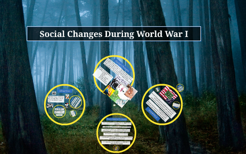 which social changes occurred after world war 1