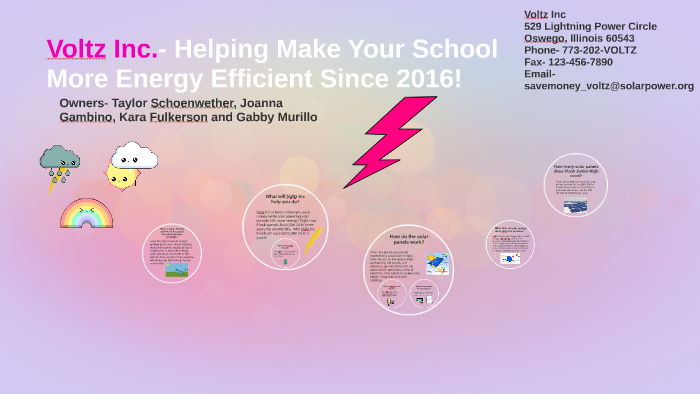 Voltz Inc.- Helping Make Your School a Better Place! by Taylor ...
