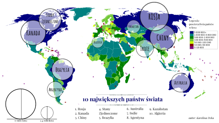 10 największych państw świata by Karolina Deka on Prezi