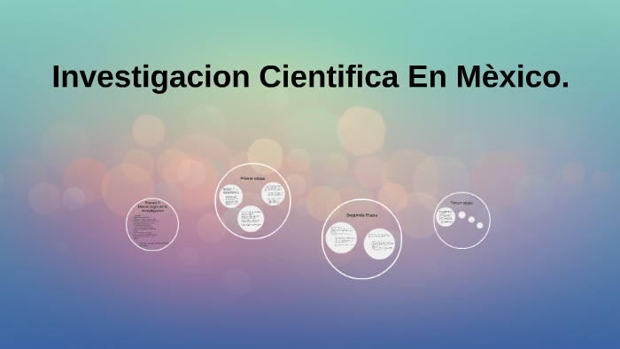 INVESTIGACION CIENTIFICA EN MEXICO. by RONALDO CORTES MORALES on Prezi