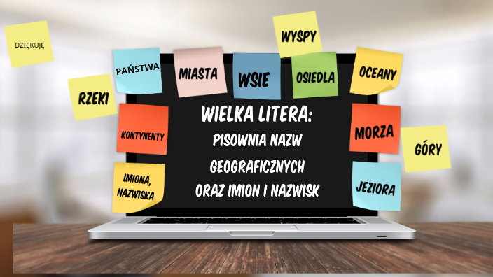 WIELKA LITERA: PISOWNIA NAZW GEOGRAFICZNYCH ORAZ IMION I NAZWISK by