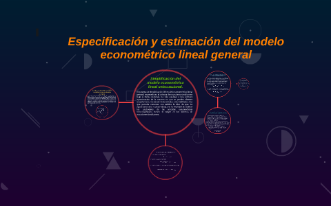 Especificación y estimación del modelo econométrico lineal g by Maria  Fernanda Rincon Bracho