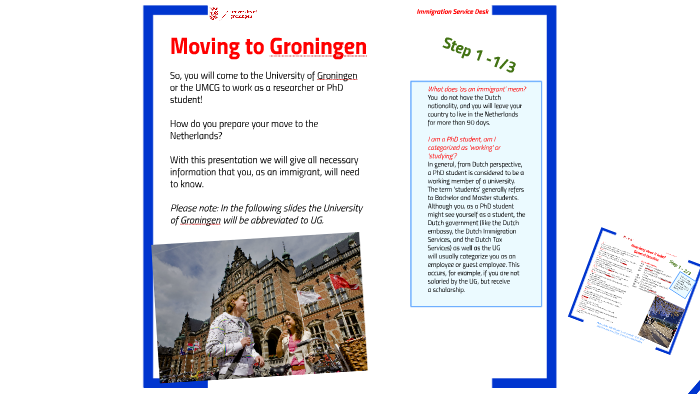 Moving To Groningen By Immigration Service Desk University Of