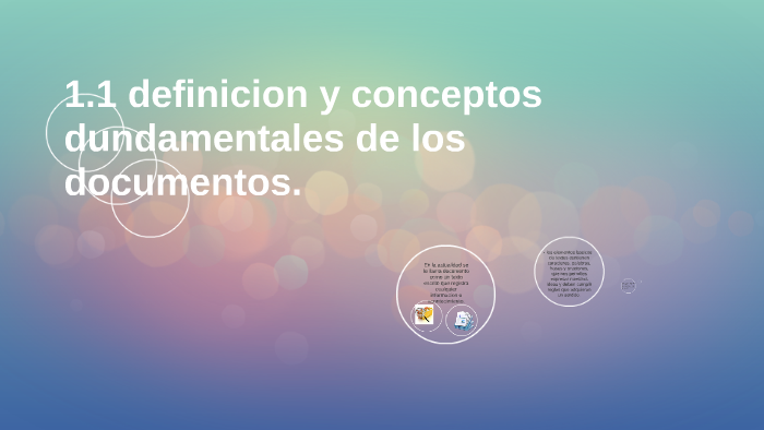 1.1 definicion y conceptos dundamentales de los documentos. by Jacobo ...