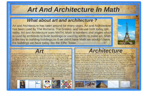 Art And Architecture In Math by Trevor Pounders on Prezi