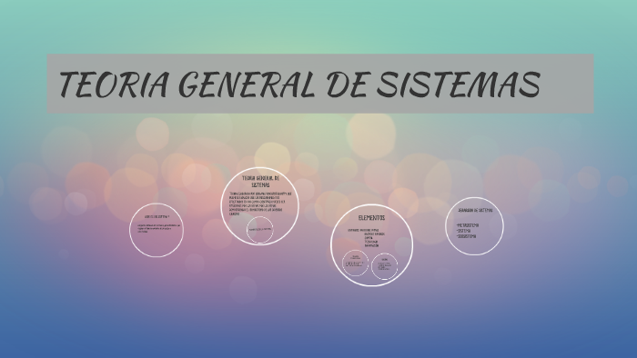 TEORIA GENERAL DE SISTEMAS by kenia marquez alanco on Prezi