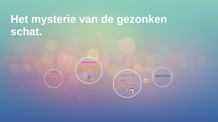 Het mysterie van de gezonken schat by Jaimely van Hal on Prezi