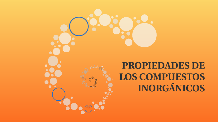 PROPIEDADES DE LOS COMPUESTOS INORGÁNICOS by Francisco Salazar